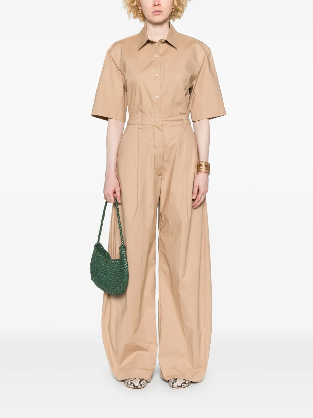 THELATEST Popeline broek - Beige