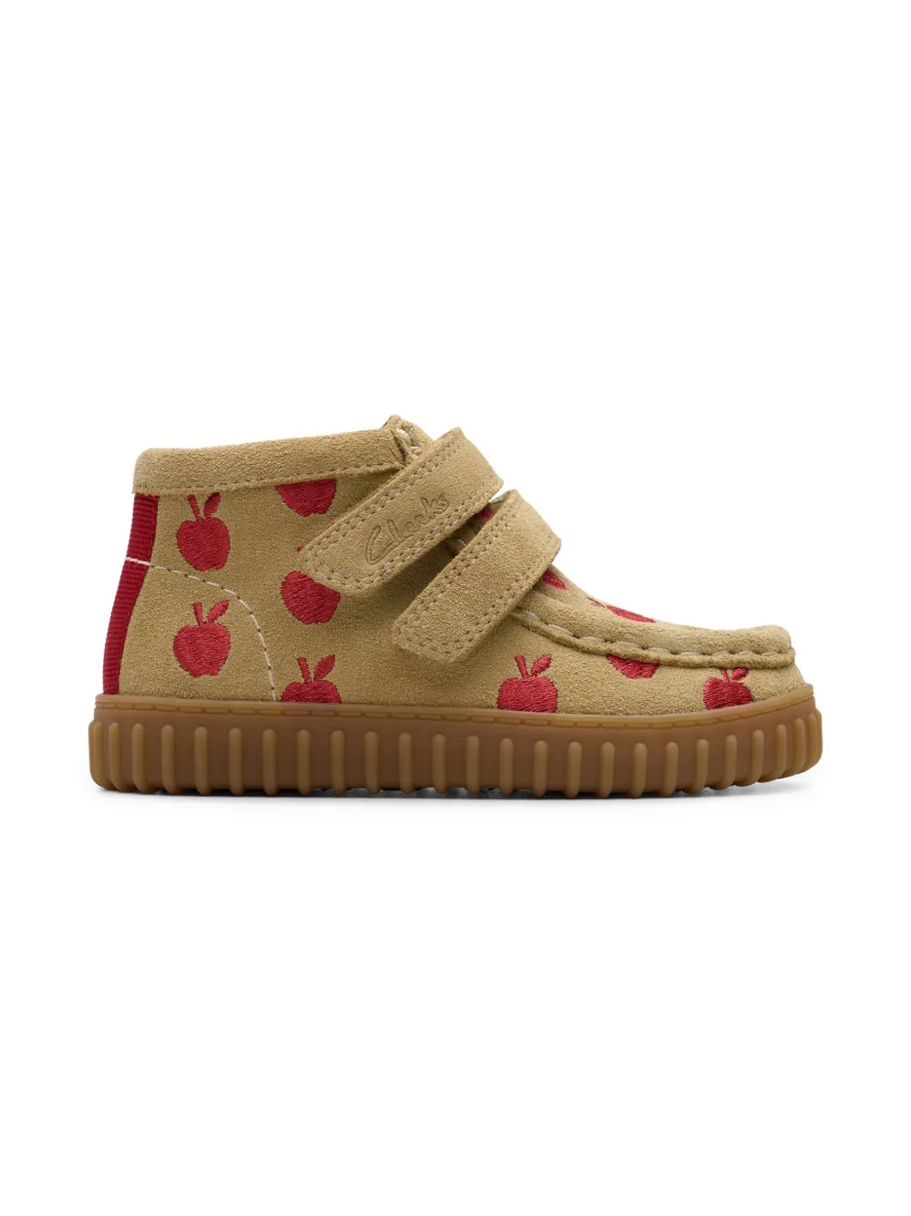 Clarks Kids Suède laarzen Bruin