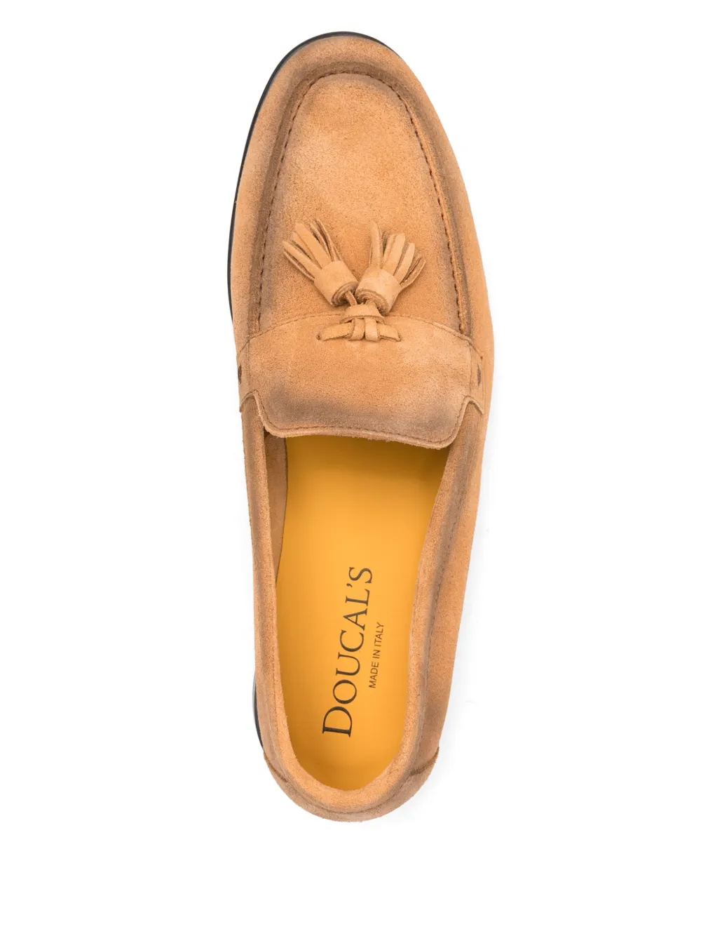 Doucal's leather loafers Orange
