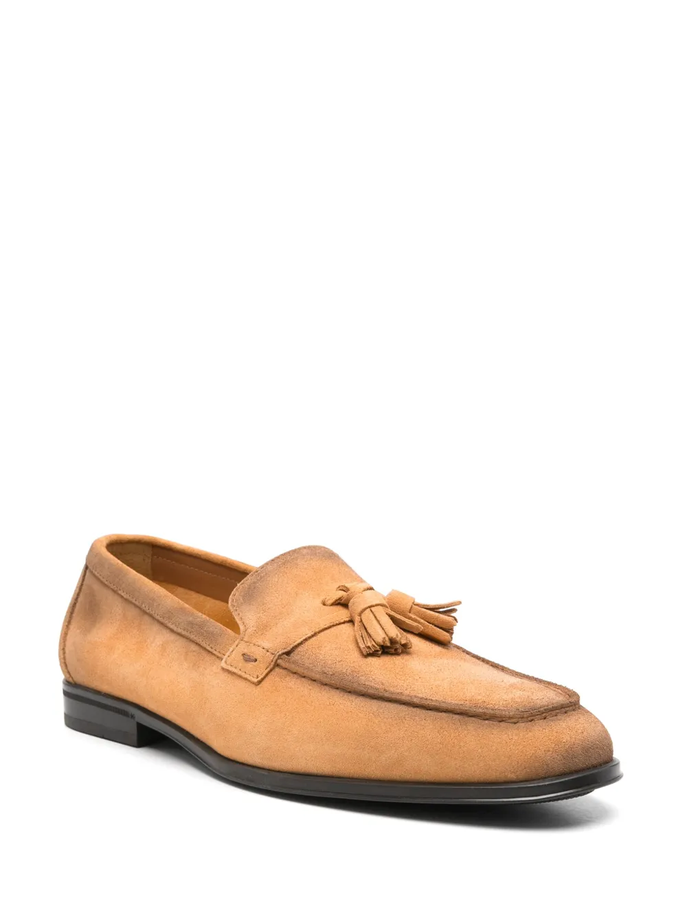 Doucal's leather loafers Orange