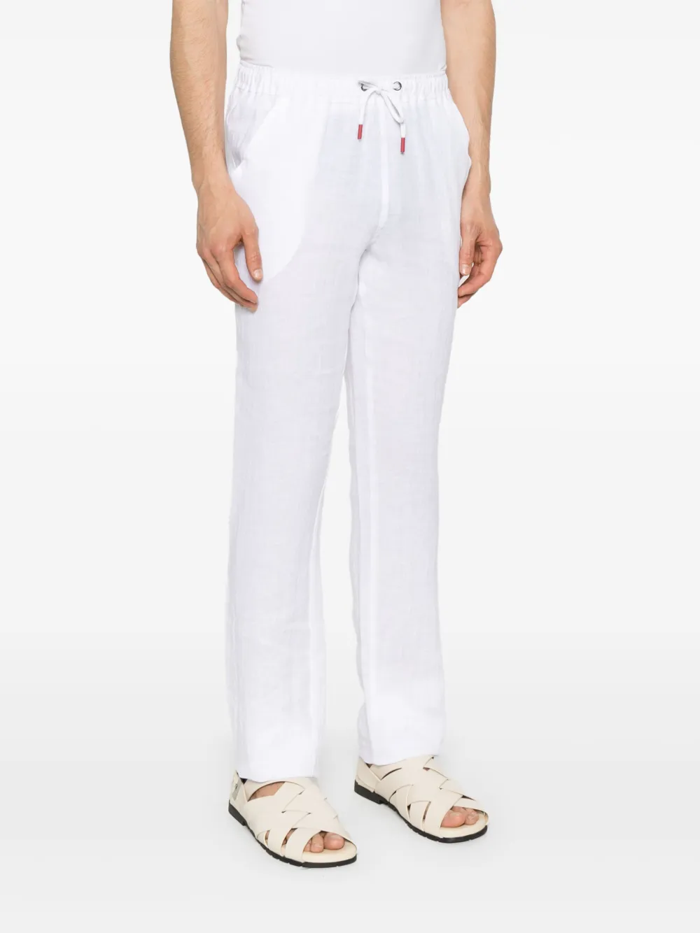 KITON LINEN CHINOS