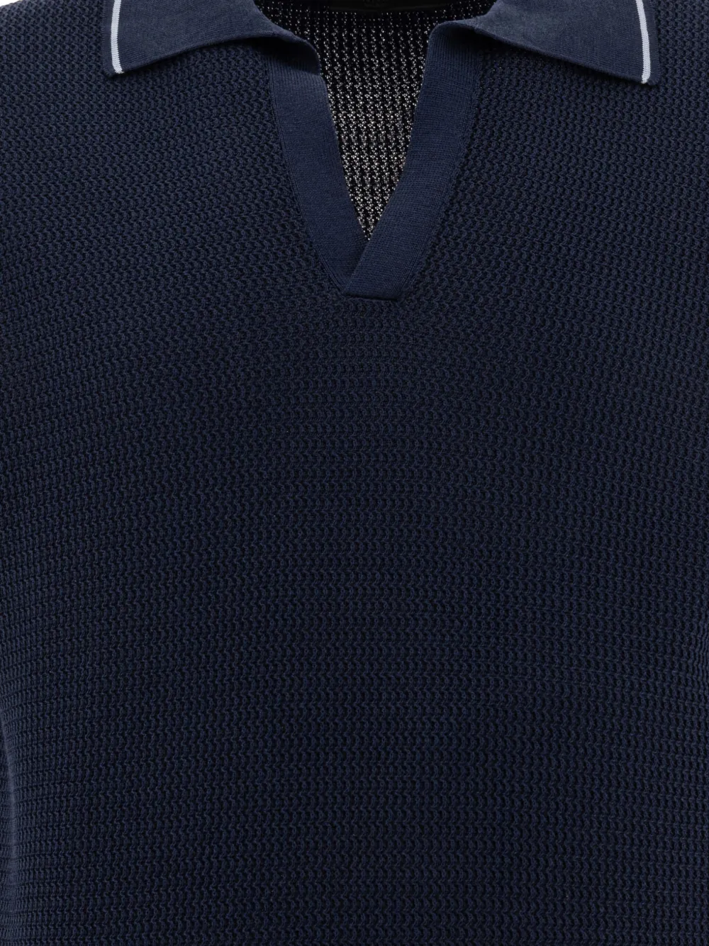 Prada Gebreid T-shirt met textuur Blauw