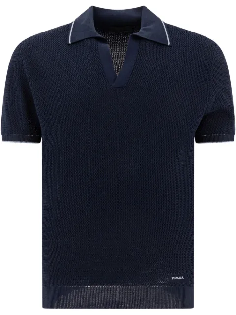 Prada textured-knit T-shirt