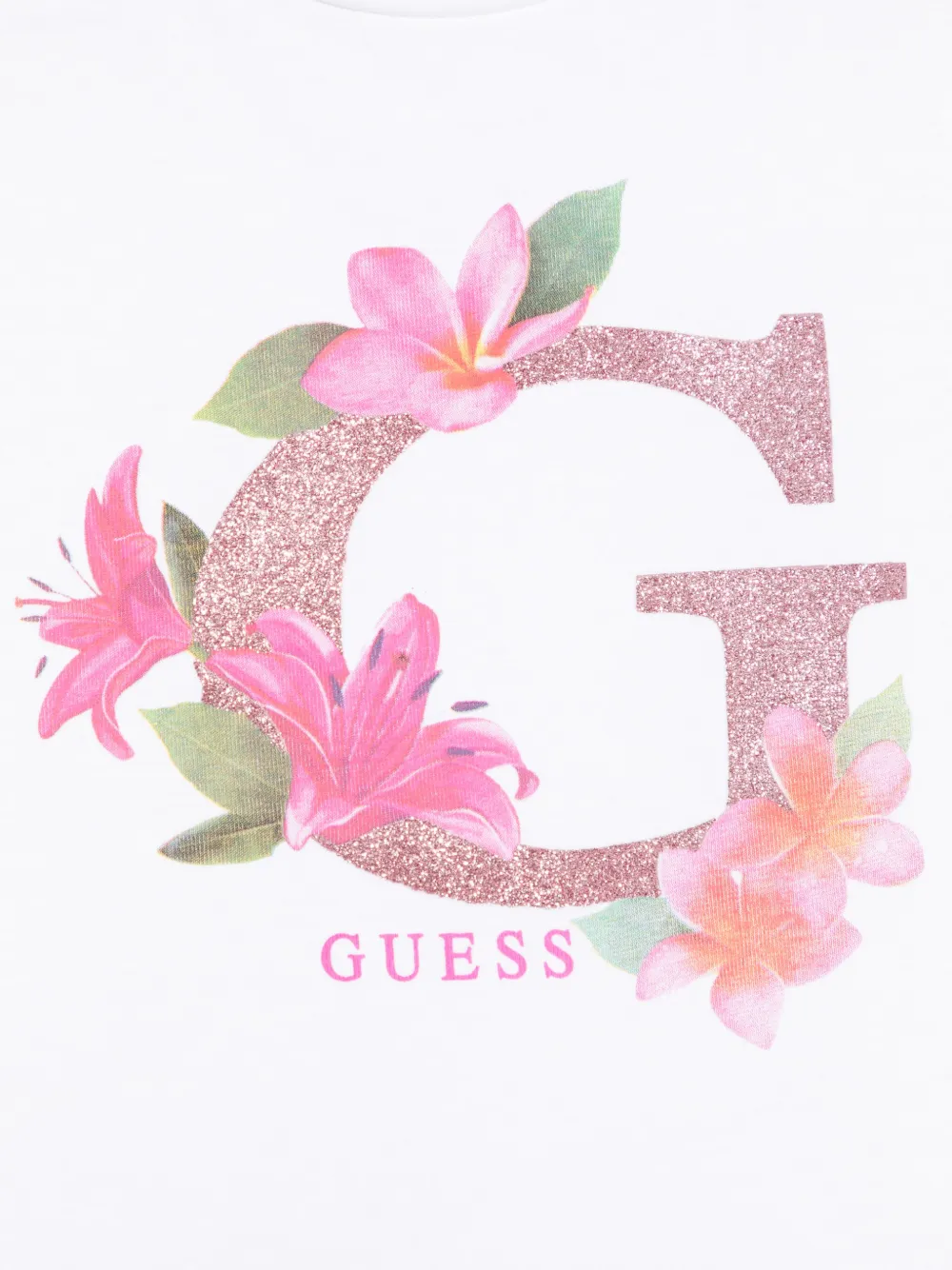 guess kids T-shirt met logoprint Wit