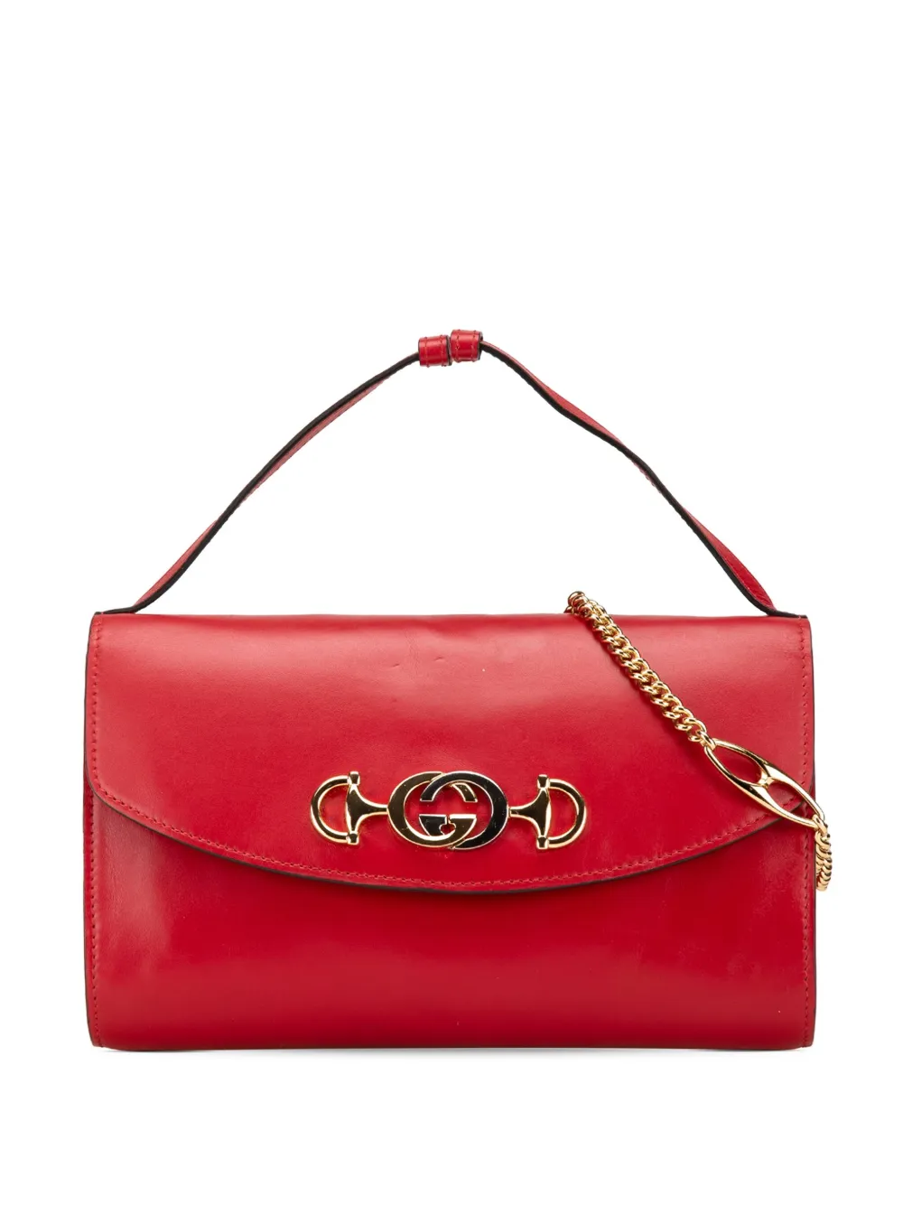 Gucci Pre-Owned 2000-2015 スモール レザー ズゥミ サッチェルバッグ - レッド Gucci Pre-Owned 2000-2015 スモール レザー ズゥミ サッチェルバッグ - レッド