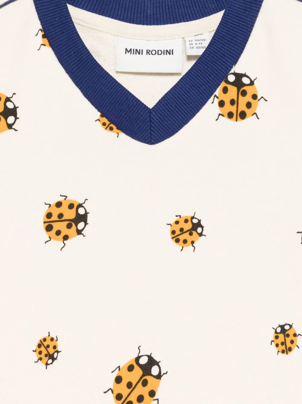 Mini Rodini Ladybug jurk Beige