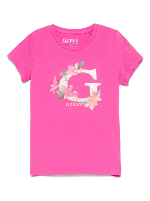 guess kids logo-print T-shirt