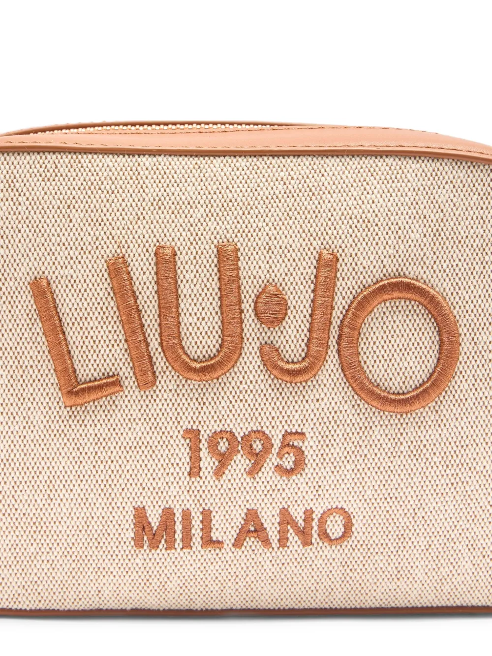 LIU •JO LOGO-EMBROIDERED CROSSBODY BAG