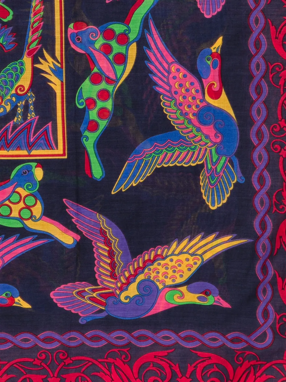 Ferragamo Pre-Owned mascada con animales estampados 1990 | Hombre | Image 2