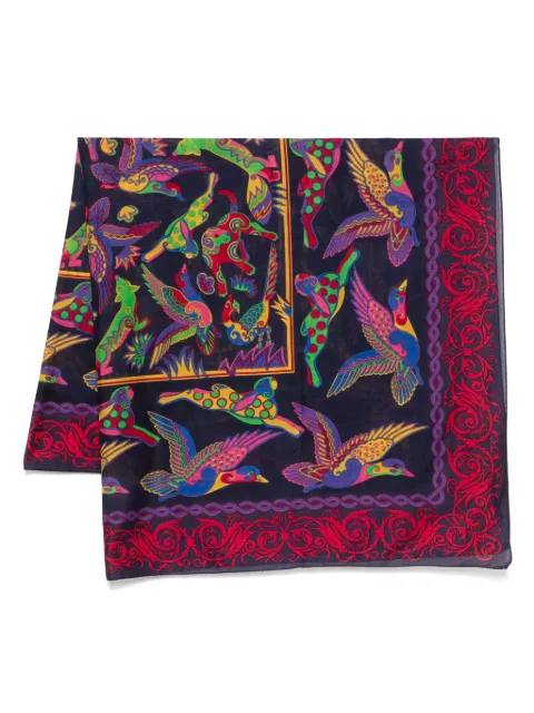 Ferragamo Pre-Owned 1990's animals-print scarf
