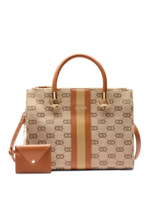 LIU JO tote con motivo en jacquard