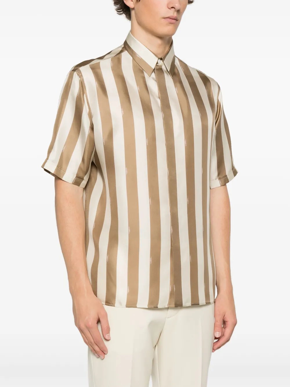 FENDI Zijden overhemd Beige
