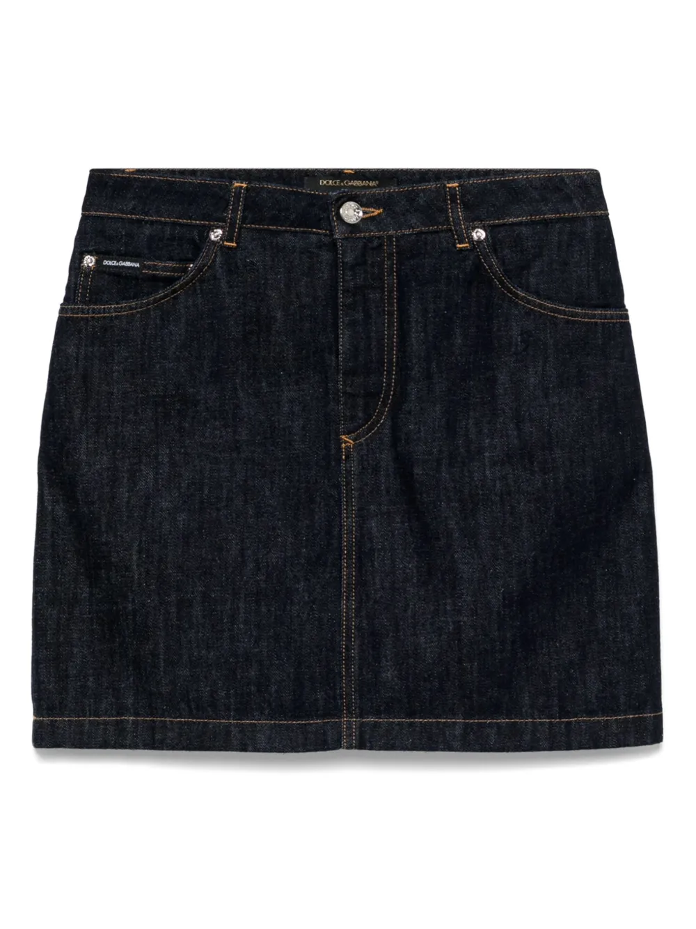 Dolce & Gabbana denim mini skirt Blauw