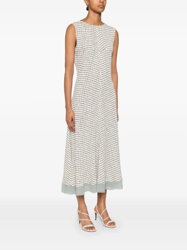 Fendi Silk Midi Dress - White