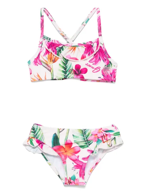 guess kids floral-print bikini