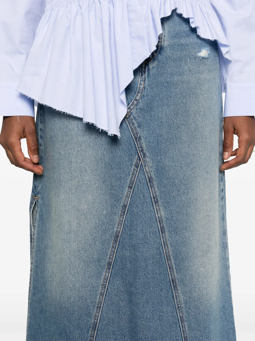 Levi's Iconic maxi-rok Blauw
