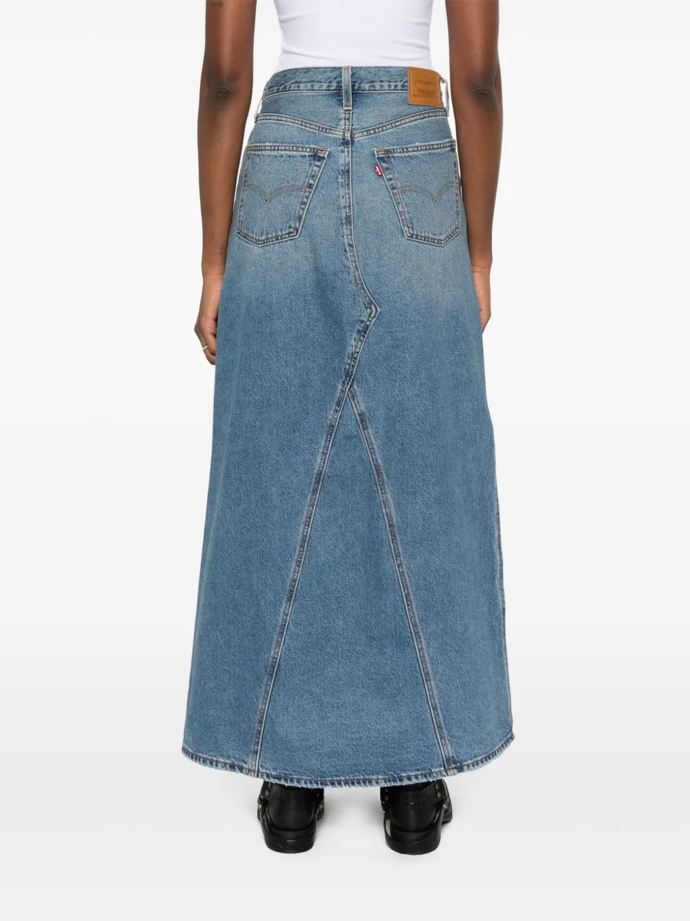 Levi's Iconic maxi-rok Blauw