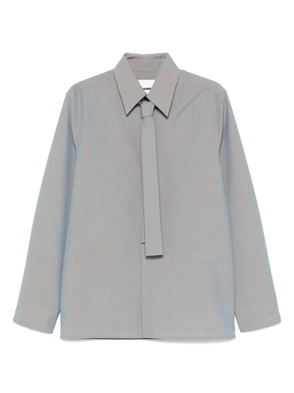 Jil Sander tie-detail shirt | Grey | Image 1