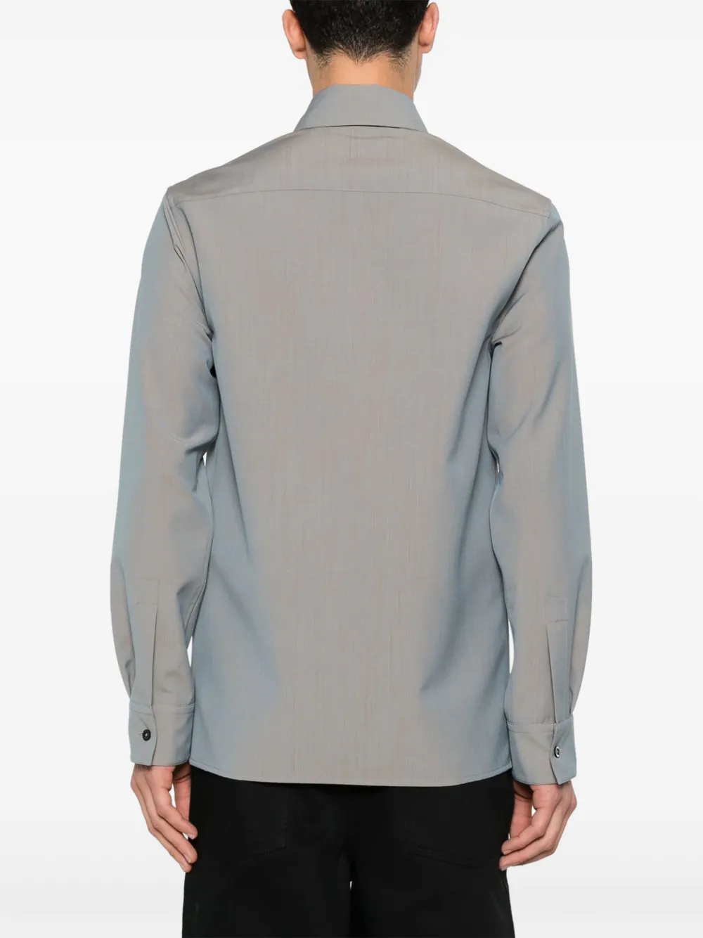Jil Sander Overhemd met strikdetail Grijs