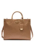 LIU JO diamond-pattern tote bag - Brown