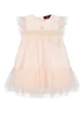 Aigner Kids ruffled tulle dress - Pink