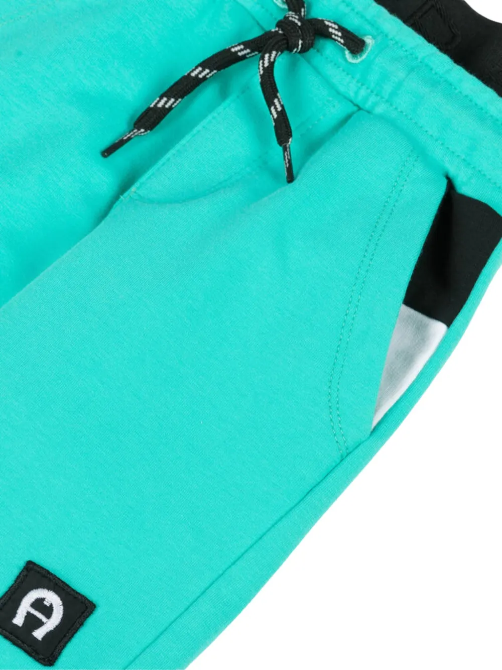 Aigner Kids Katoenen shorts met logoprint Blauw