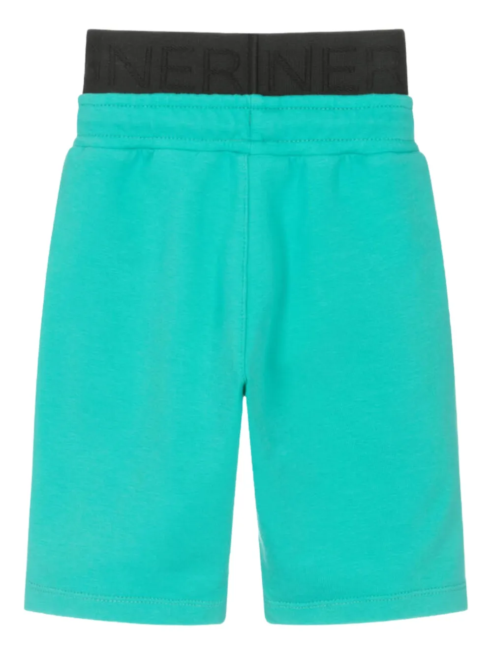 Aigner Kids Katoenen shorts met logoprint - Blauw
