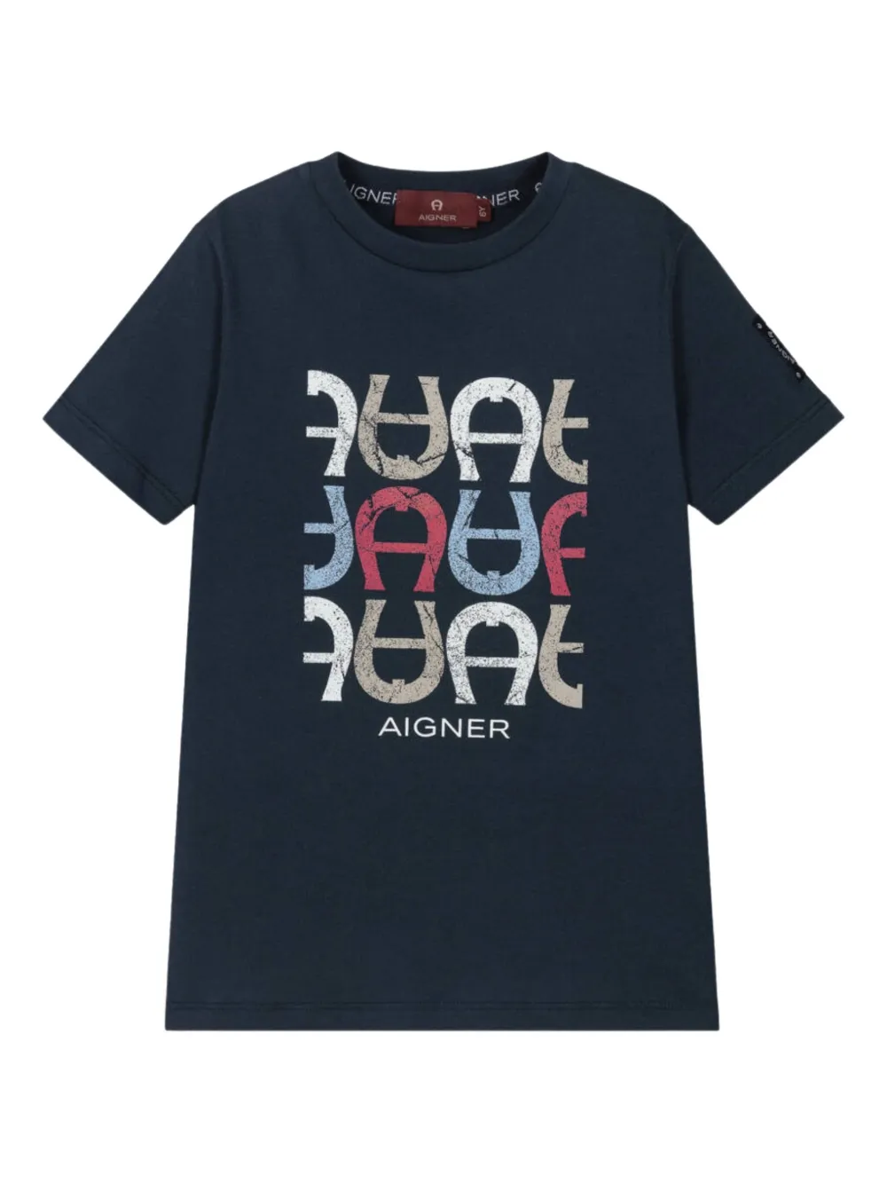 Aigner Kids playera con logo estampado | azul | Image 1