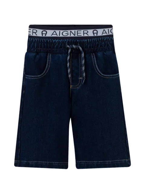 Aigner Kids short à bande logo