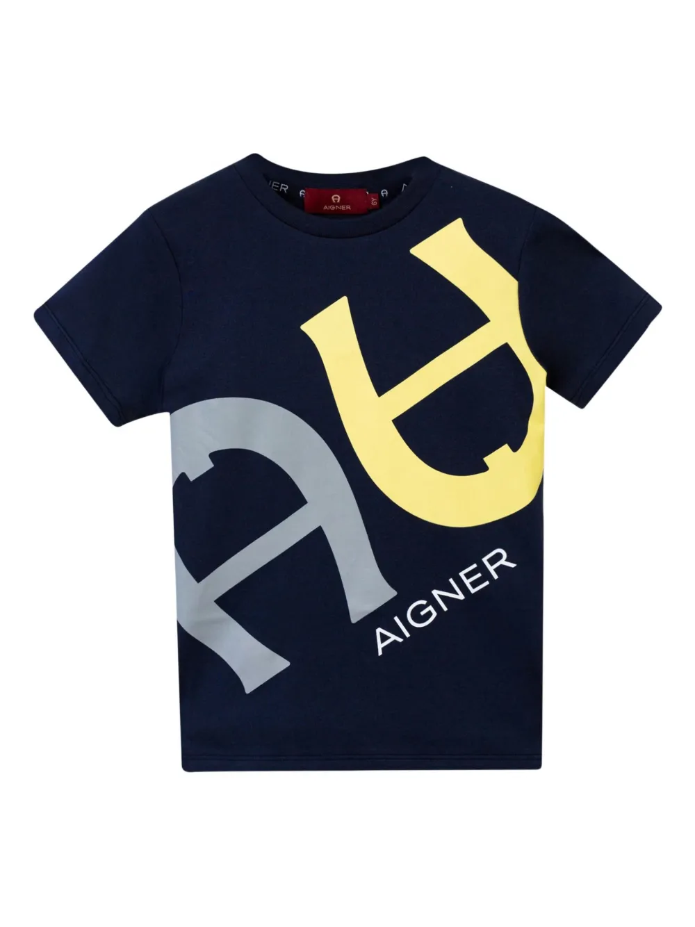 Aigner Kids T-shirt met logo Blauw