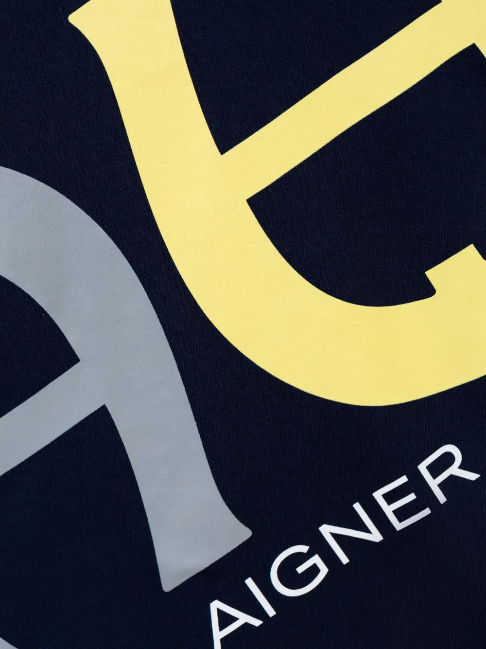 Aigner Kids T-shirt met logo Blauw