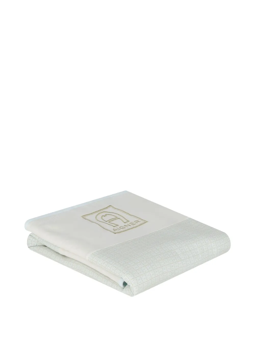 Aigner Kids cotton blanket Blauw