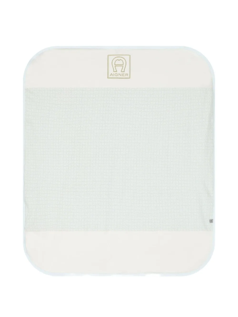 Aigner Kids cotton blanket Blauw