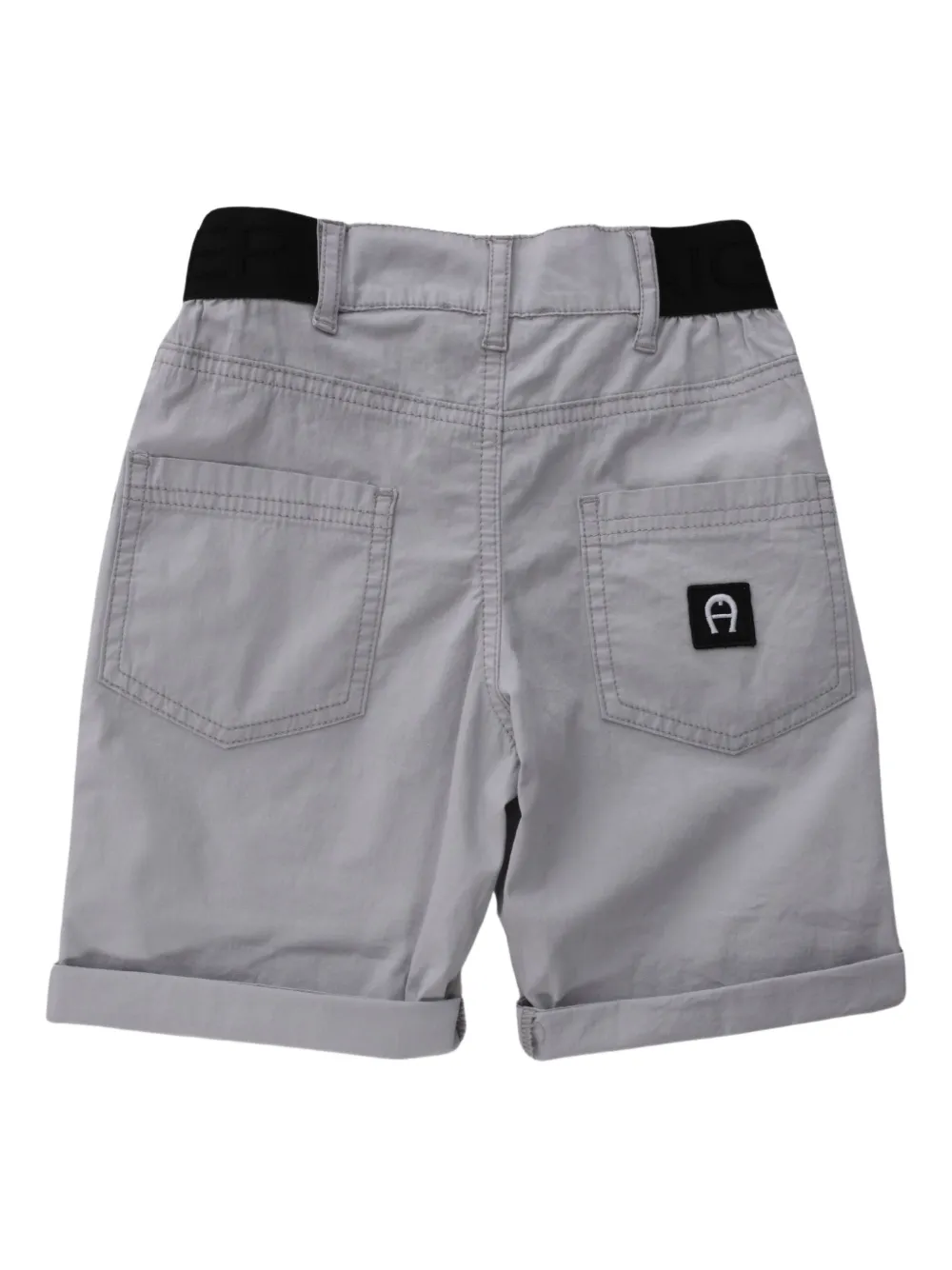 Aigner Kids cotton shorts - Grijs