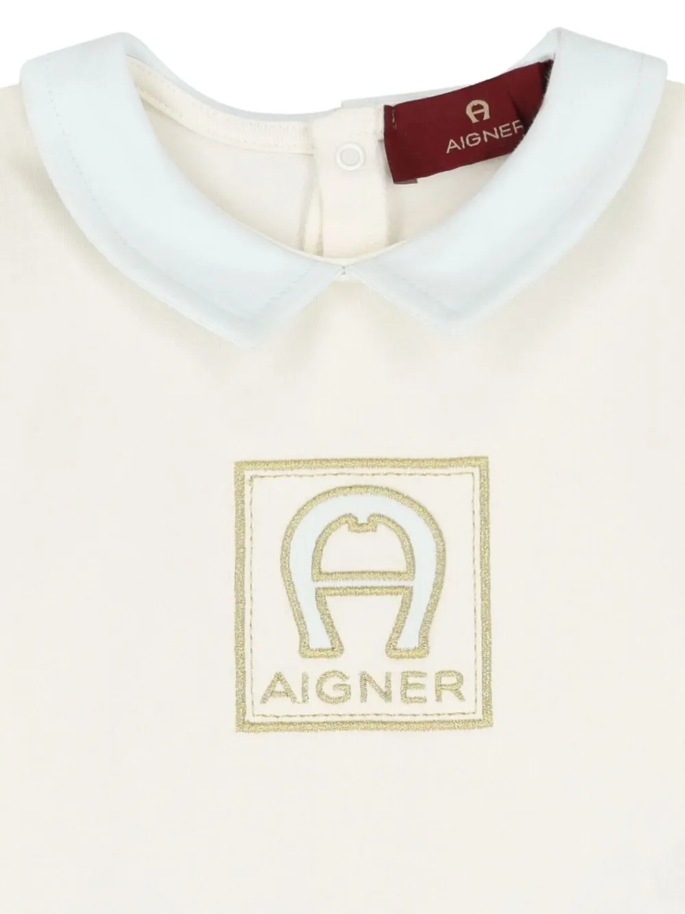 Aigner Kids Playsuit met kraag Blauw