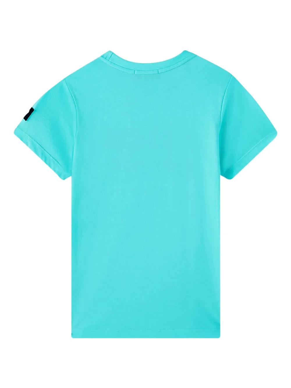 Aigner Kids T-shirt met logo en korte mouwen Blauw