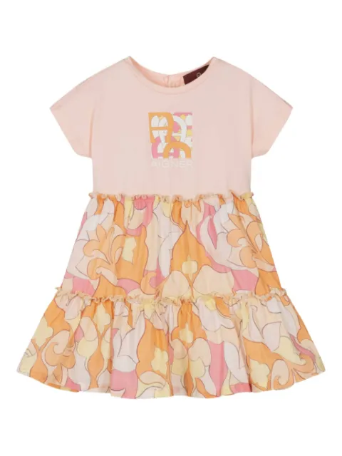 Aigner Kids logo-print dress