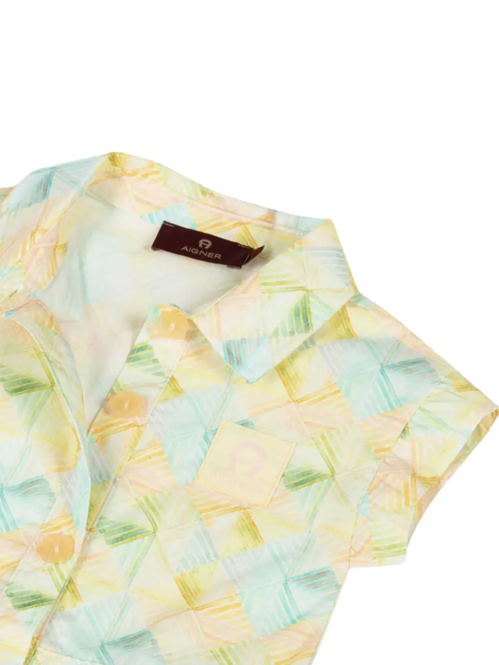 Aigner Kids Jurk met korte mouwen Geel