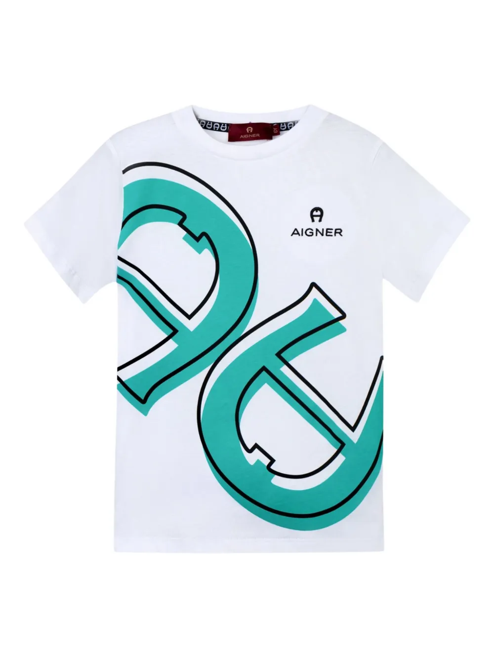 Aigner Kids T-shirt met logo Wit