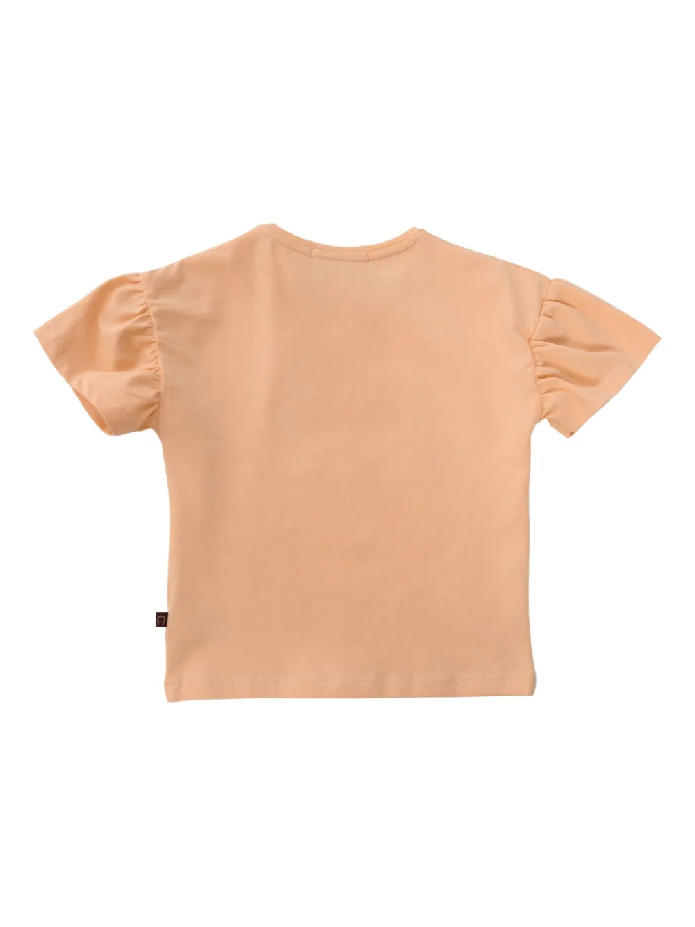 Aigner Kids T-shirt met korte mouwen en bloemenprint Oranje