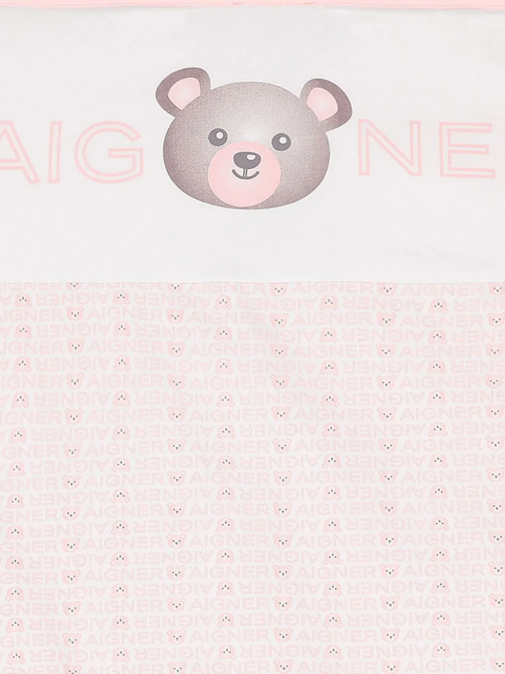 Aigner Kids Deken met teddybeerprint Roze