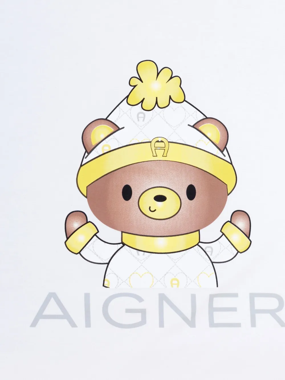 Aigner Kids Deken met cartoon-patroon Wit