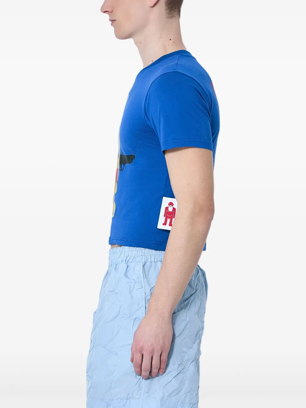 Walter Van Beirendonck Bunny Micro T-shirt In Blue