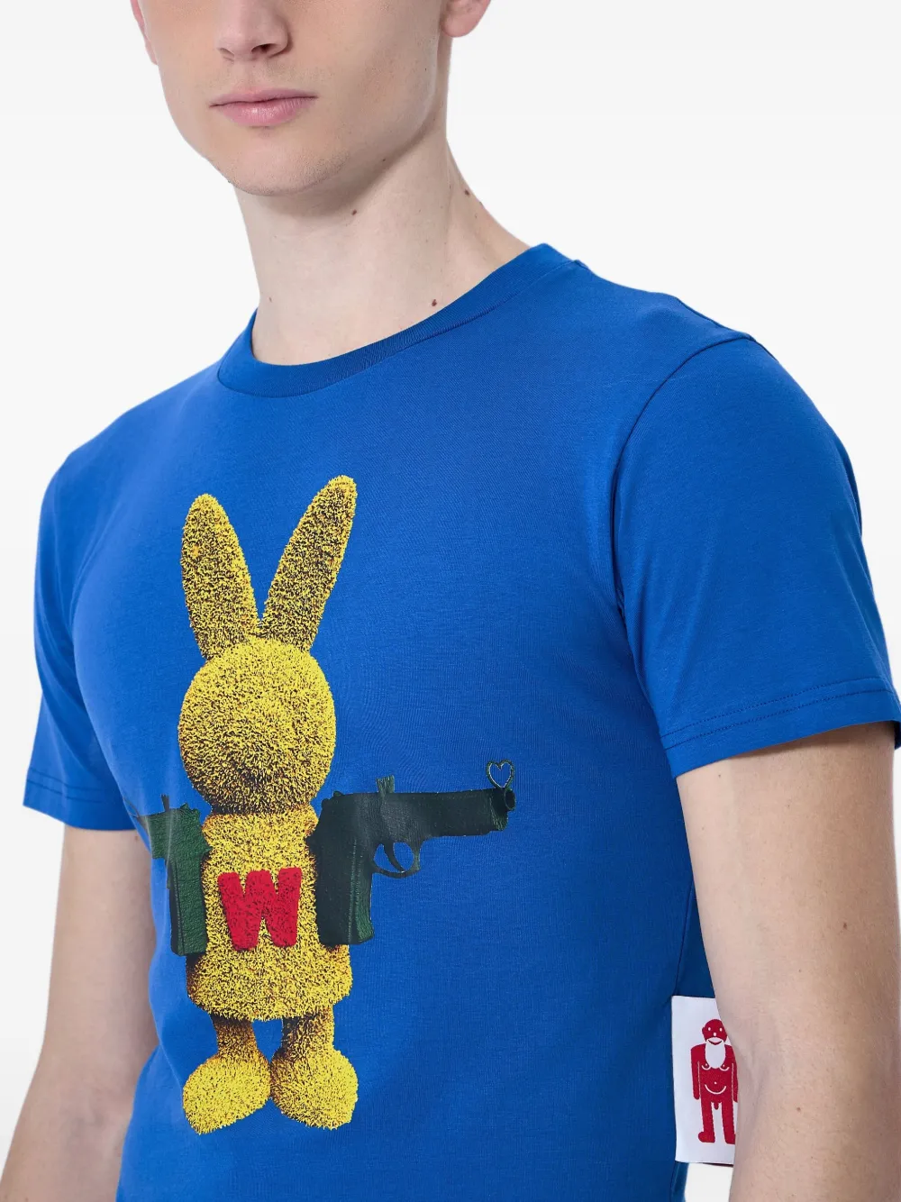 Walter Van Beirendonck Bunny Micro T-shirt In Blue