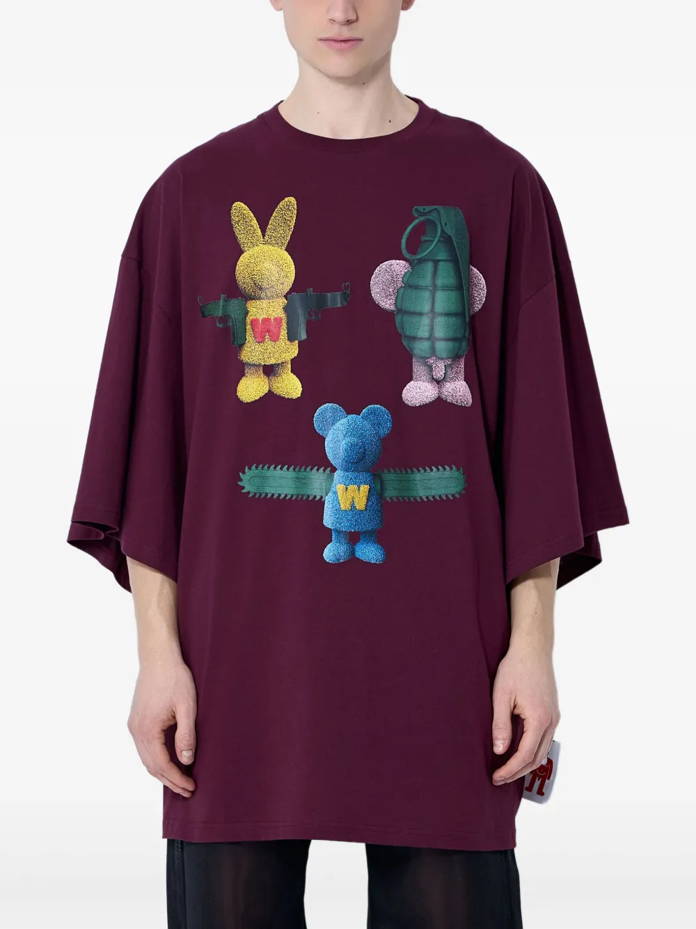 Walter Van Beirendonck Toyterror Super OS T-shirt Rood