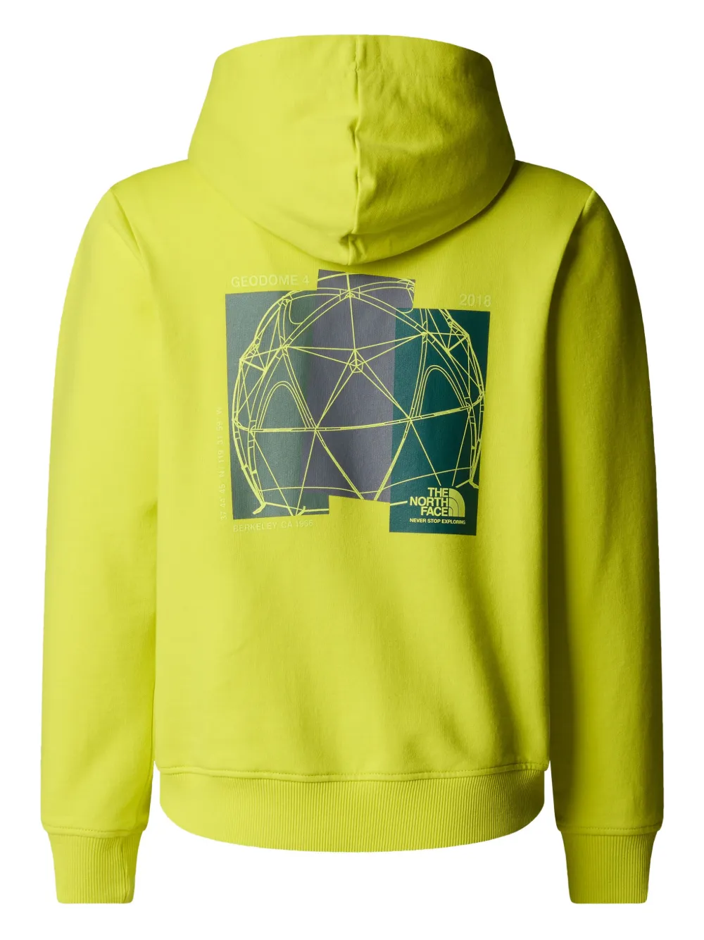 The North Face Kids Hoodie met print Geel