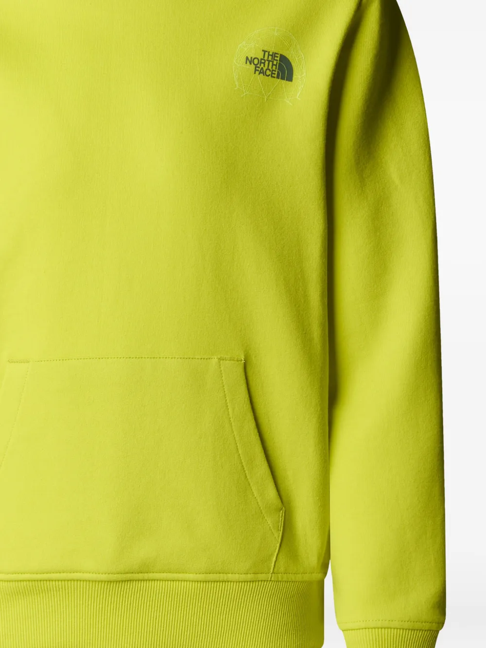 The North Face Kids Hoodie met print Geel
