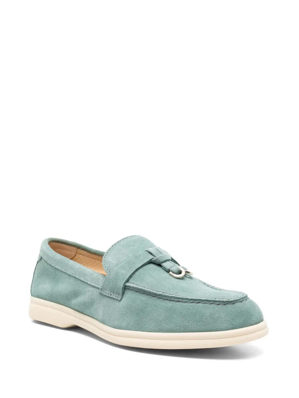 Doucal's leather loafers Blue