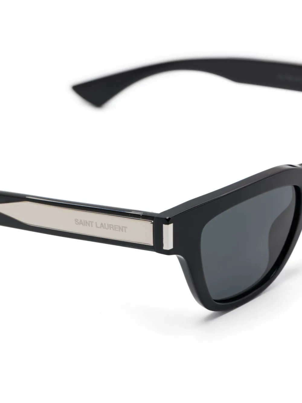 Saint Laurent Eyewear Zonnebril met vierkant montuur Zwart