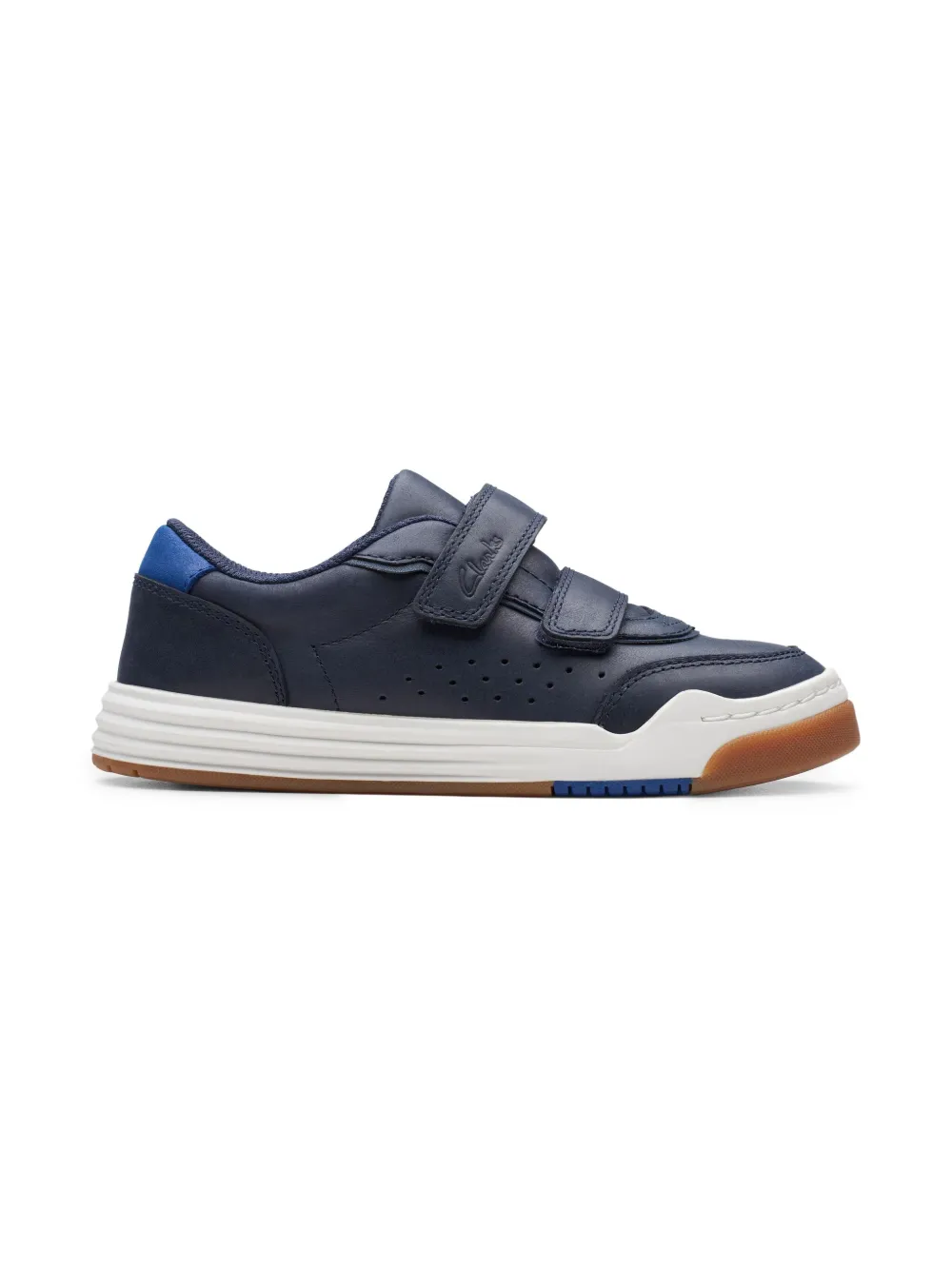 Clarks Kids leather sneakers Blue